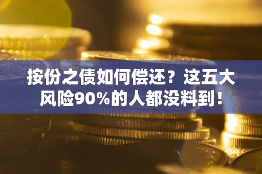 北京按份之债如何偿还？这五大风险90%的人都没料到！